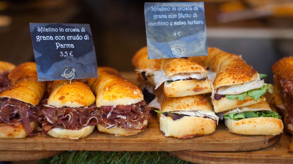 A mouthwatering assortment of Italian sandwiches