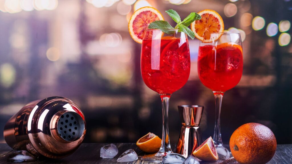 Italian Aperol Sprits cocktail